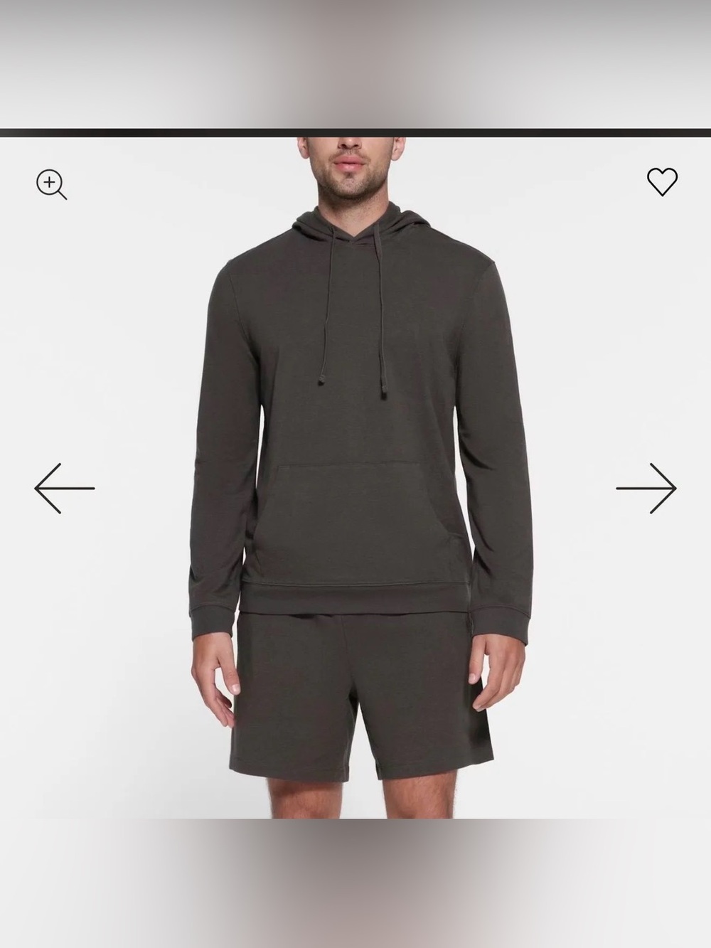 SKIMS JERSEY LOUNGE HOODIE STYLE: TP-PLO-5416M COLOR: ASH SIZE: M @